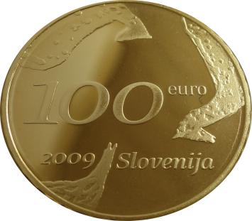 Slovenië 100 euro goud 2009 Zoran Music proof